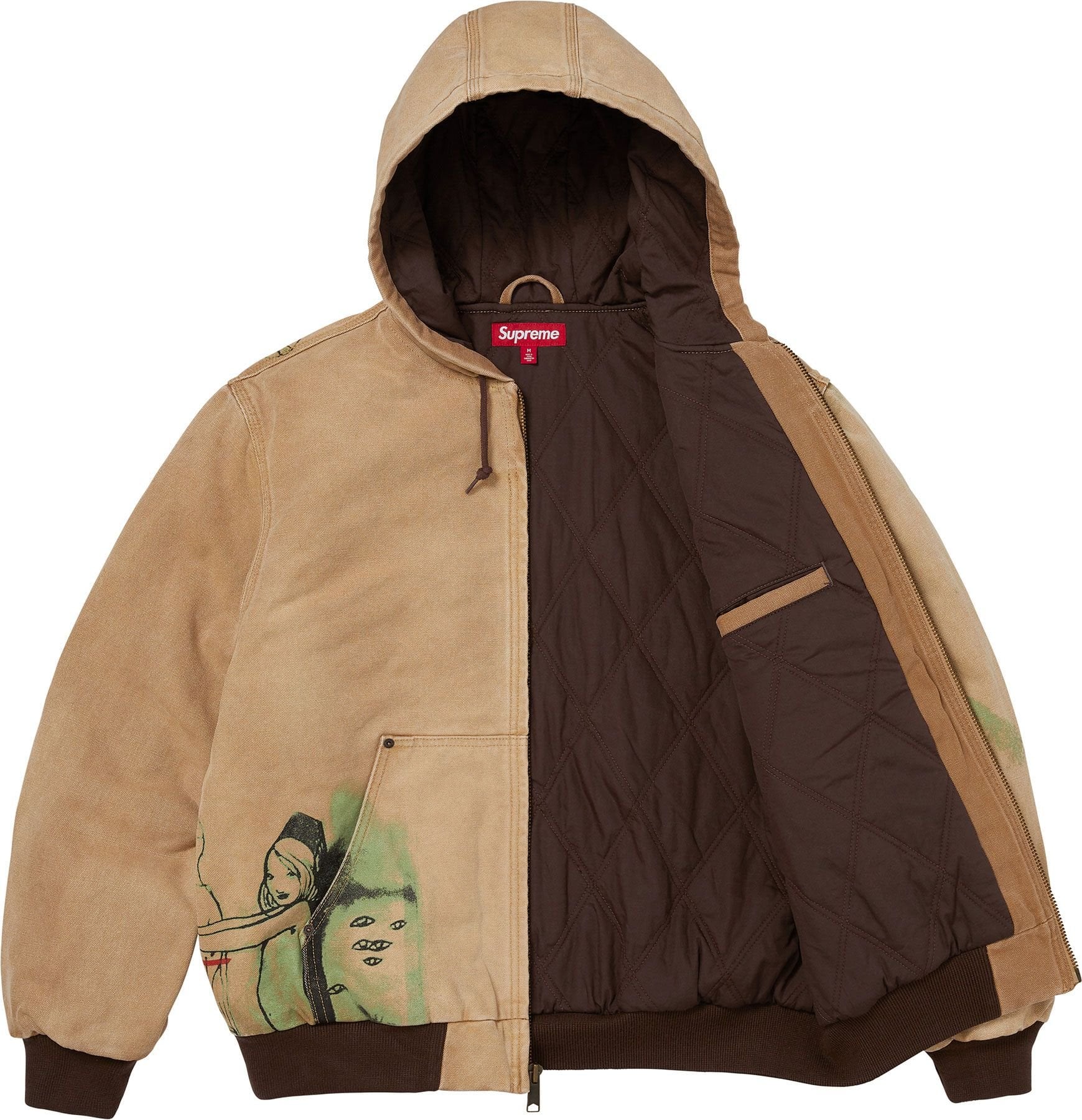 Supreme/Rita Ackermann Hooded Work Jacket view 6